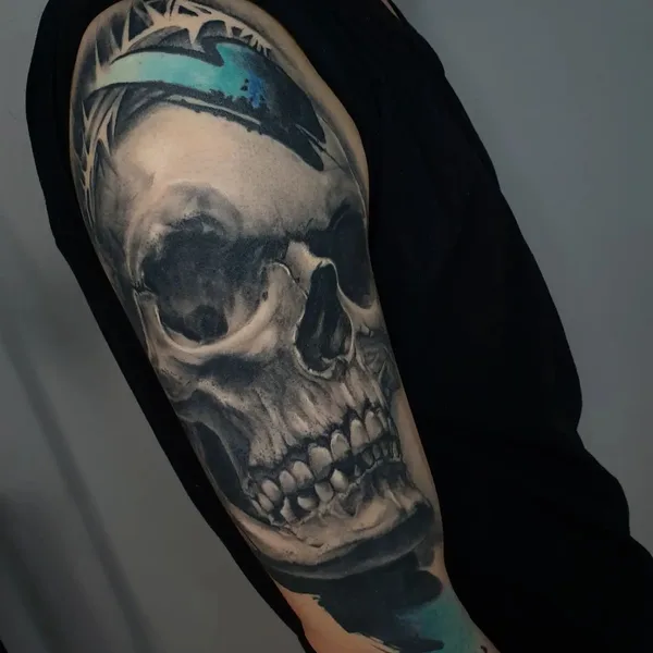 Graphic tattoo by Александр Подопригора in Уральск