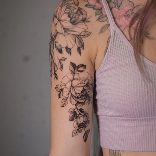 Graphic tattoo by sveta_blackbird in Tel Aviv - Jaffa
