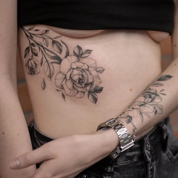 Graphic tattoo by sveta_blackbird in Tel Aviv - Jaffa