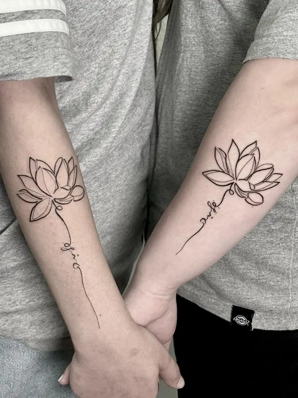 black linework tattoo auf forearm #62786 | Tätowierer inbal_tattoo