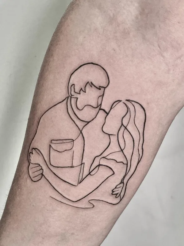 black linework tattoo auf forearm #62777 | Tätowierer inbal_tattoo