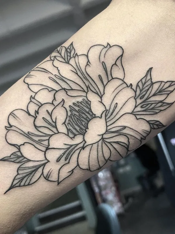 black linework tattoo auf forearm #62794 | Tätowierer Jonathan Segev