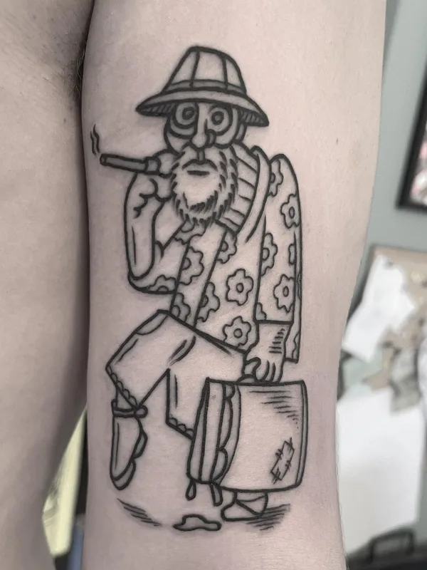black linework tattoo auf forearm #62795 | Tätowierer Jonathan Segev