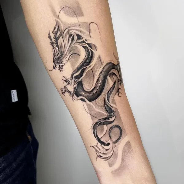 Graphic tattoo by SharonWolf in Kiryat Motzkin