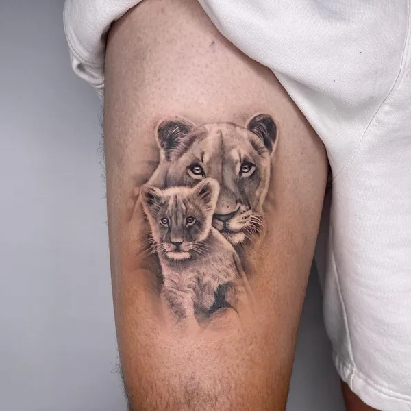 Graphic tattoo by SharonWolf in Kiryat Motzkin