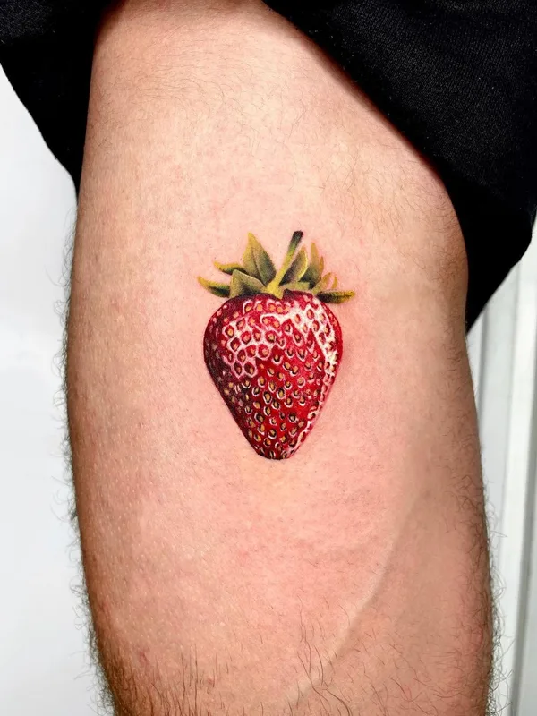 color realism tattoo on thigh #62806 | Tattoo Artist SharonWolf