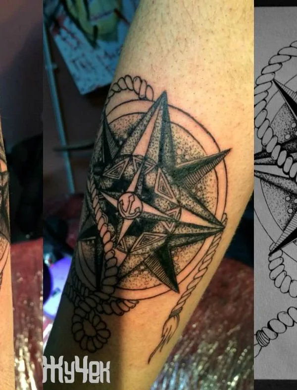 black and grey blackwork Tatuaggio su forearm #28016 | Tatuatore Евгений Волков