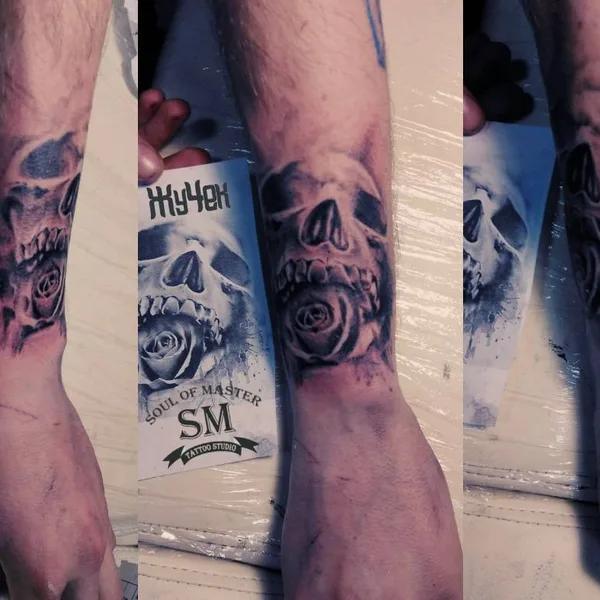 Black & Grey tattoo by Евгений Волков in Мариуполь
