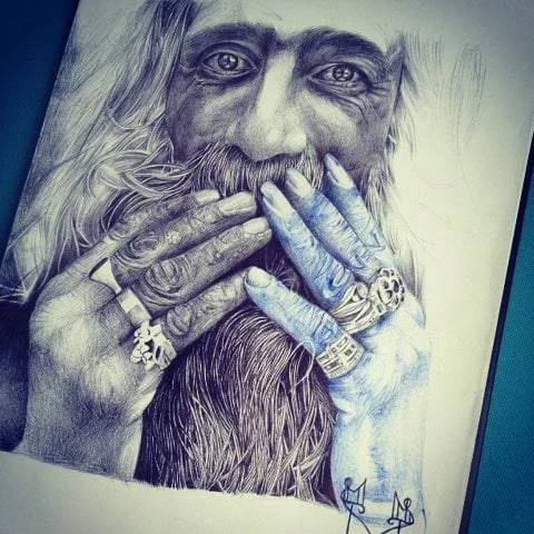 black and grey sketch Tatuaggio su hand #28023 | Tatuatore Евгений Волков