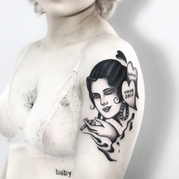 Авторская tattoo by Лев Андрихов in Москва