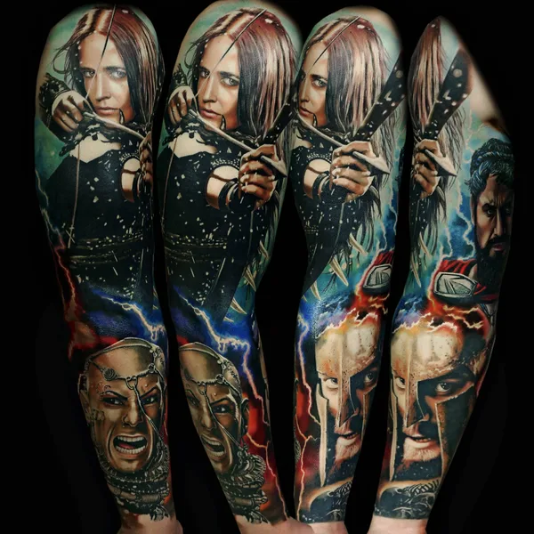 Portrait tattoo by Олег Шепеленко in Ростов-на-Дону