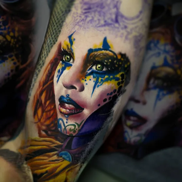 Portrait tattoo by Олег Шепеленко in Ростов-на-Дону