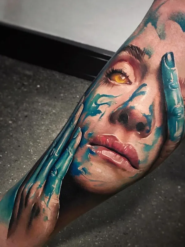 Realism tattoo by Sandra Daukshta in Rīga