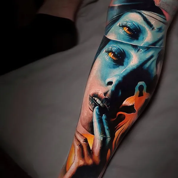 Realism tattoo by Sandra Daukshta in Rīga