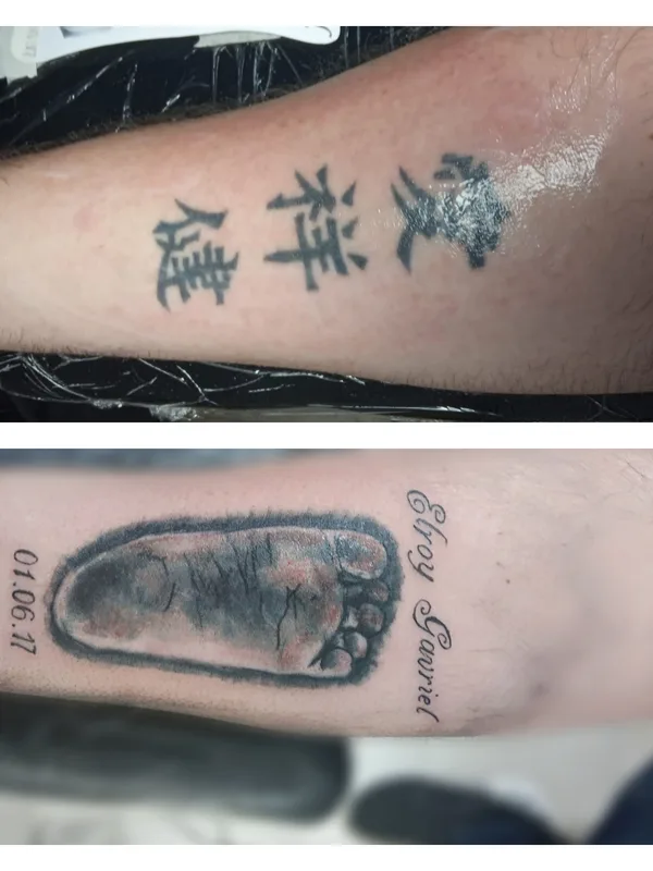 black and grey blackwork татуировка на forearm #35102 | Тату мастер Жесик Батанист