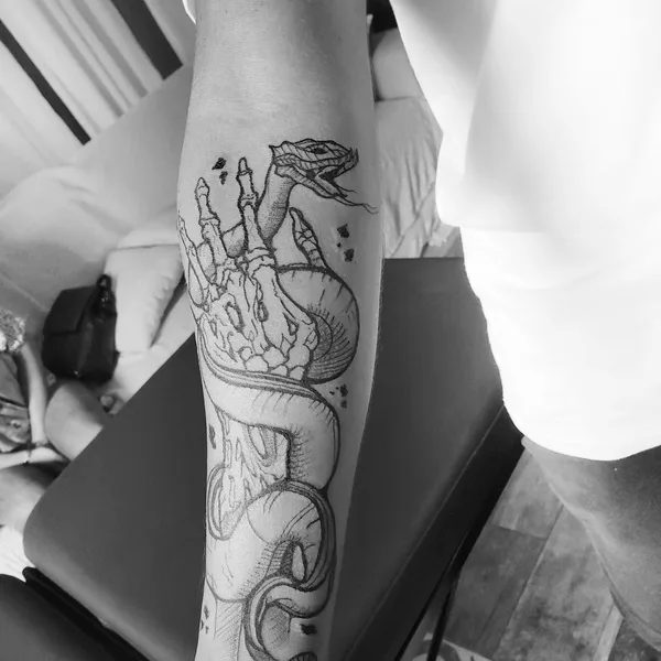 Horror tattoo by Paulo R in Curitiba