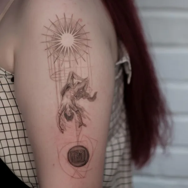 Graphic tattoo by Евгений  in Красноярск