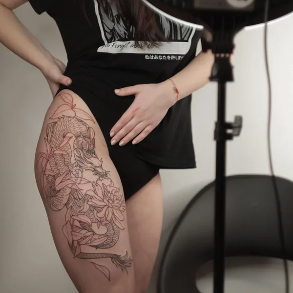 Graphic tattoo by Евгений  in Красноярск