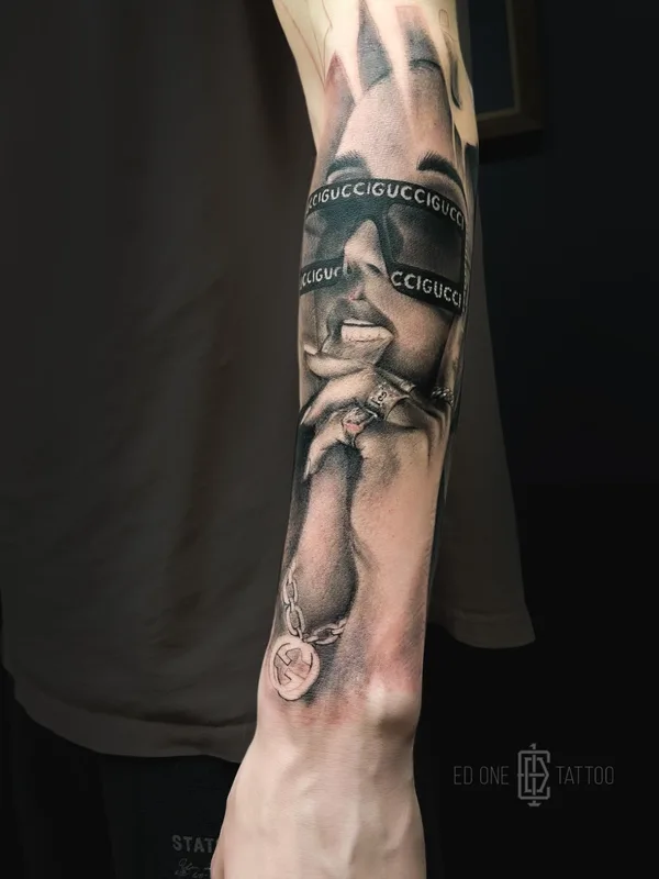 black and grey realism tattoo on forearm #51082 | Tattoo Artist Ed One