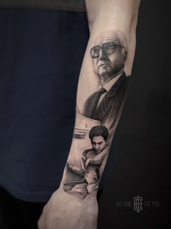 black and grey realism tattoo on forearm #51081 | Tattoo Artist Ed One