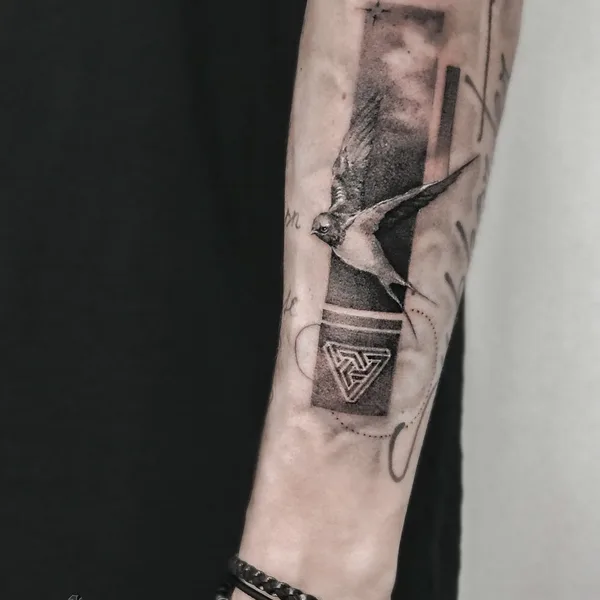 Black & Grey tattoo by Ed One in Moscow