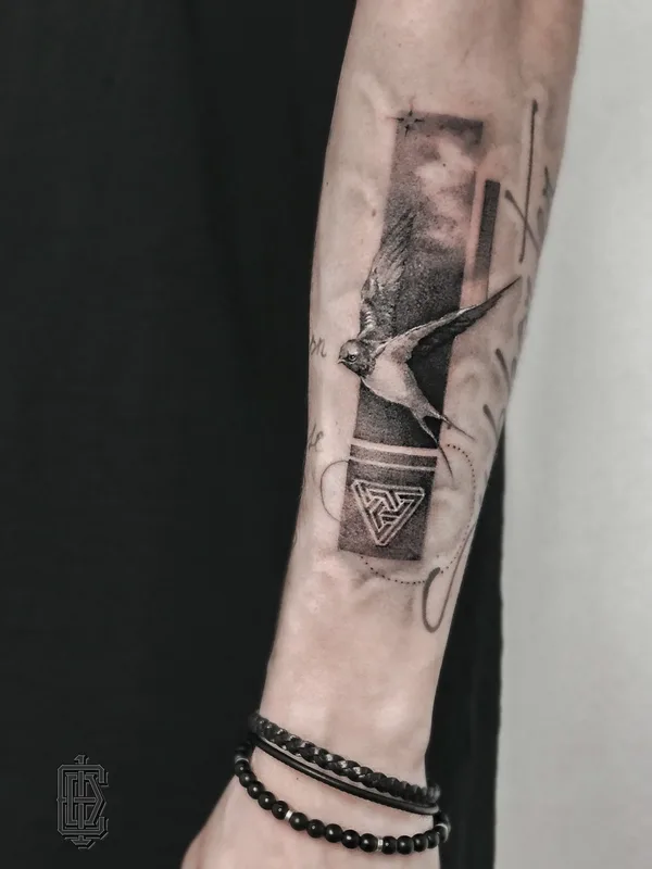 black and grey black and grey tattoo on forearm #51085 | Tattoo Artist Ed One
