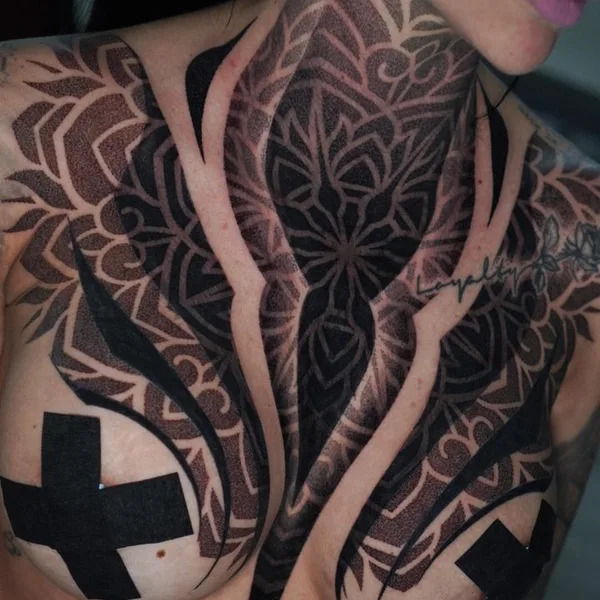 Ornamental tattoo by Fabio Pastorelli