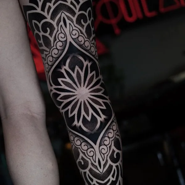 Ornamental tattoo by Fabio Pastorelli