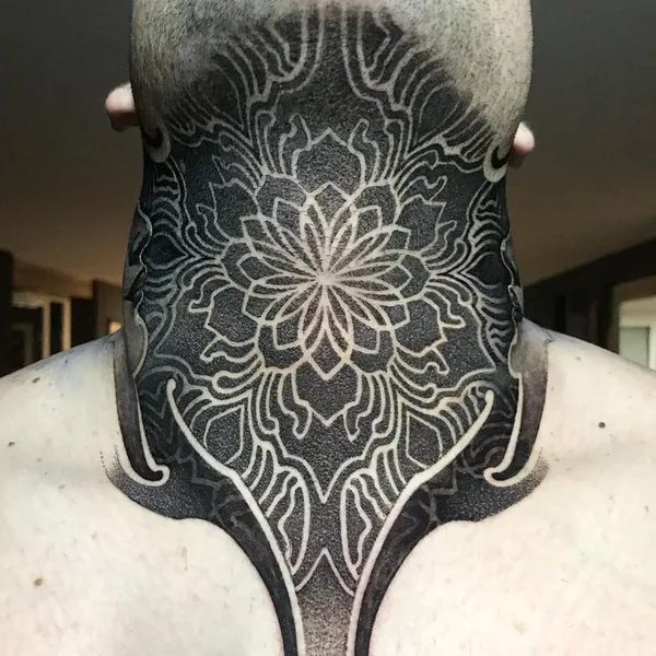 Ornamental tattoo by Abián LaMotta in Zürich