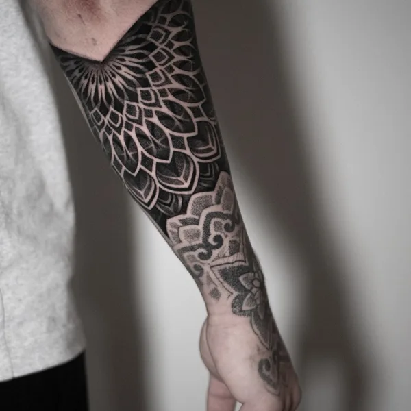 Ornamental tattoo by Alex White in Olsztyn