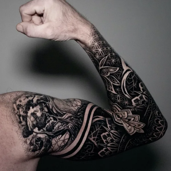 Ornamental tattoo by Alex White in Olsztyn