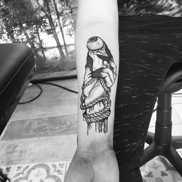 Horror tattoo by Paulo R in Curitiba