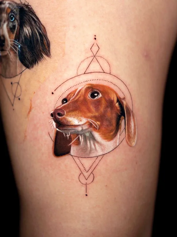 color realism tattoo on thigh #65148 | Tattoo Artist Dokhwa