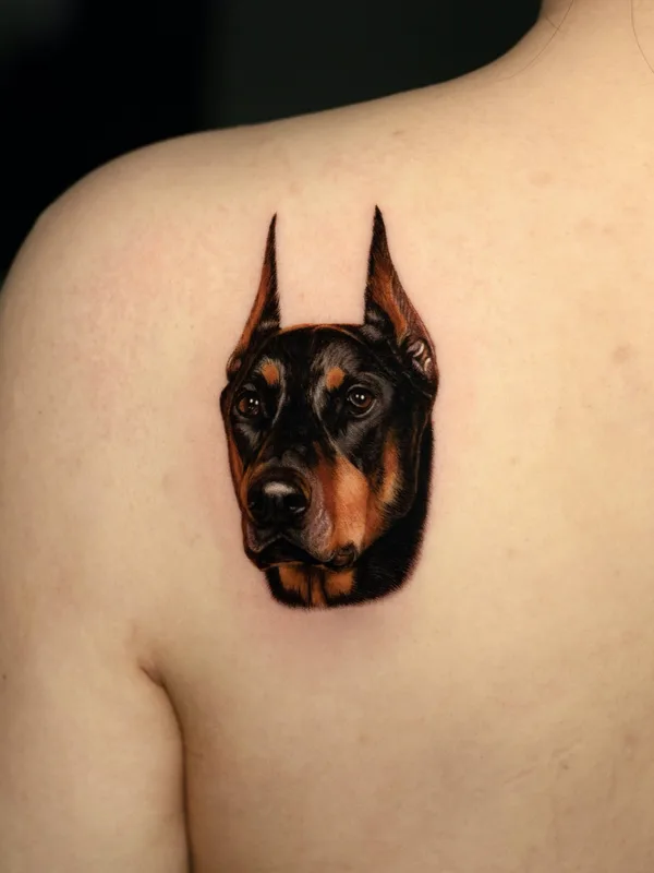 color realism tattoo on shoulder blade #65150 | Tattoo Artist Dokhwa