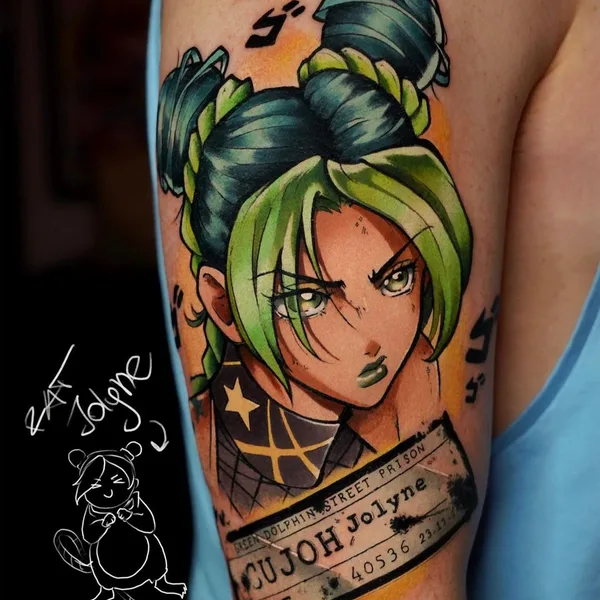 Аниме tattoo by Vadik Nevadik in Москва