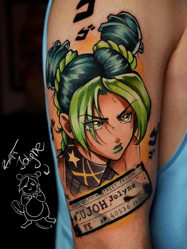 color anime 타투 부위 upper arm #53693 | 타투이스트 Vadik Nevadik