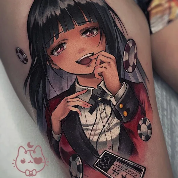 Аниме tattoo by Vadik Nevadik in Москва