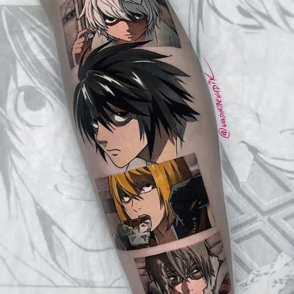 Аниме tattoo by Vadik Nevadik in Москва