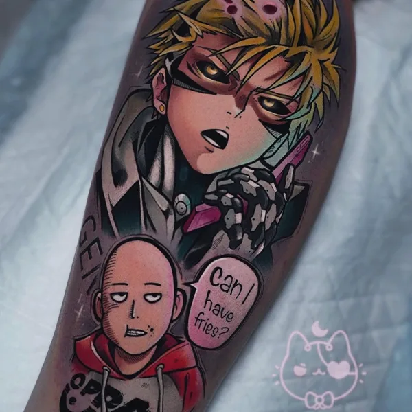 Аниме tattoo by Vadik Nevadik in Москва