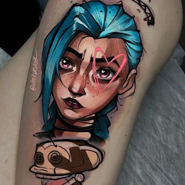 Аниме tattoo by Vadik Nevadik in Москва