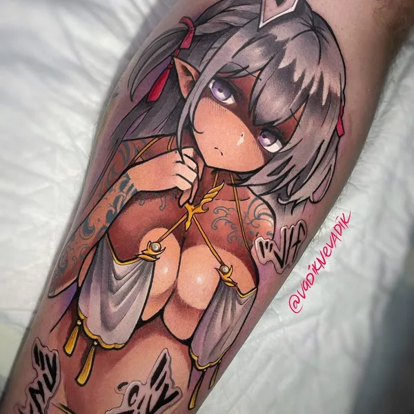 Аниме tattoo by Vadik Nevadik in Москва