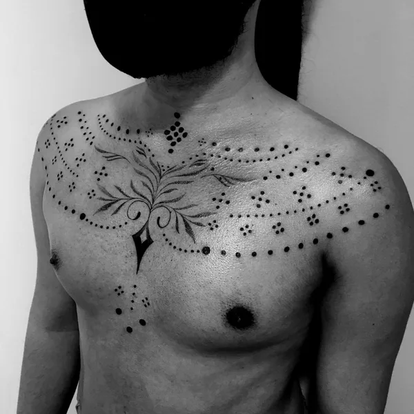 Abstract tattoo by Lorena Melo in Belo Horizonte