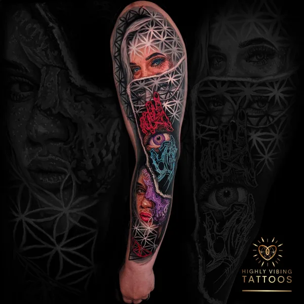 Color tattoo by Daniel Armitage in Calgary