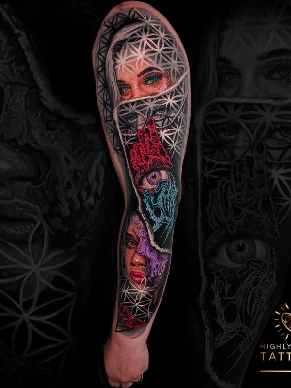 Color tattoo by Daniel Armitage in Calgary