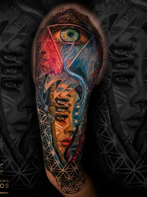 Color tattoo by Daniel Armitage in Calgary