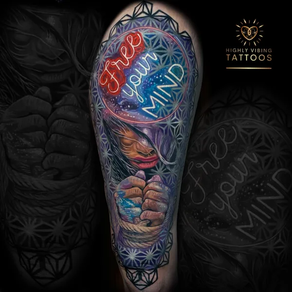 Color tattoo by Daniel Armitage in Calgary