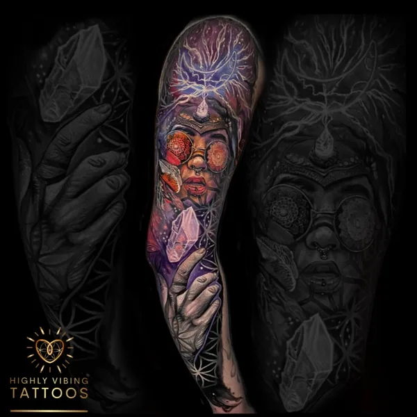 Color tattoo by Daniel Armitage in Calgary