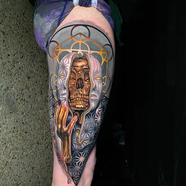 Color tattoo by Daniel Armitage in Calgary