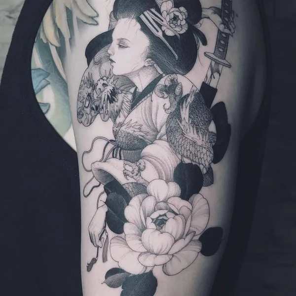 Авторская tattoo by Kubrick Ho in Taipei