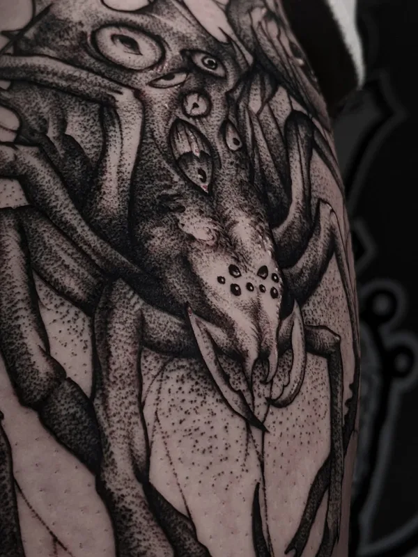 black and grey blackwork татуировка на forearm #69631 | Тату мастер Сергей SEARAGE Тоневицкий